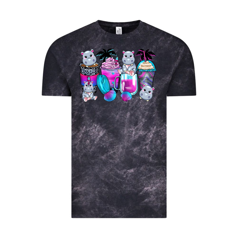Hippopotamus Coffee Cups Vintage Tee by Zillion Design Studio | Teevron