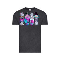 Vintage Black hippopotamus coffee cups Vintage Tee - Zillion Design Studio