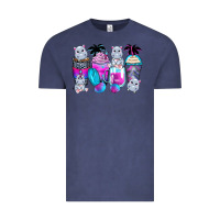 Vintage Denim hippopotamus coffee cups Vintage Tee - Zillion Design Studio