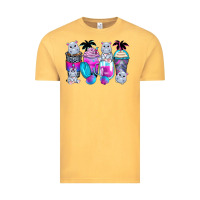 Vintage Mustard hippopotamus coffee cups Vintage Tee - Zillion Design Studio