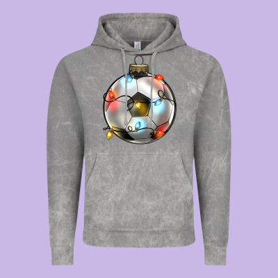 Christmas  Soccer Vintage Hoodie Designed By Zillion Design Studio