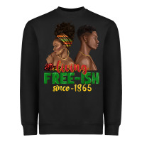 Black living free ish since 1865 with afro black woman a Heavyweight Sweatshirt - texasbilliewilder