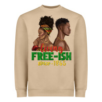 Mushroom living free ish since 1865 with afro black woman a Heavyweight Sweatshirt - texasbilliewilder