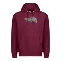 Burgundy artist shot Premium Hoodie - chombo