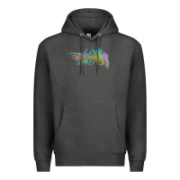 Charcoal Heather artist shot Premium Hoodie - chombo