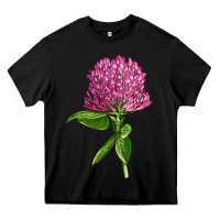 Black Red Clover Illustrations Heavy Core Tee - LillyAllenDesigns