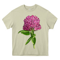 Mossy Red Clover Illustrations Heavy Core Tee - LillyAllenDesigns
