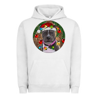 Pigment Lunar Rock Christmas Pitbull Urban Hoodie - RanaPortraitStore