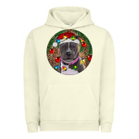 Pigment Pistachio Christmas Pitbull Urban Hoodie - RanaPortraitStore