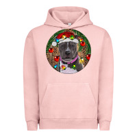 Pigment Salmon Christmas Pitbull Urban Hoodie - RanaPortraitStore