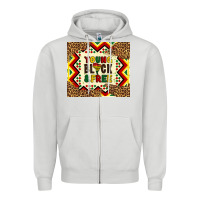Dove Grey young black and free Zipper Hoodie - Artiststas