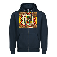 Navy young black and free Zipper Hoodie - Artiststas