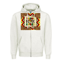 Oatmeal Heather young black and free Zipper Hoodie - Artiststas