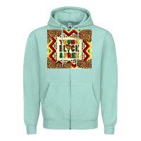 Seafoam young black and free Zipper Hoodie - Artiststas