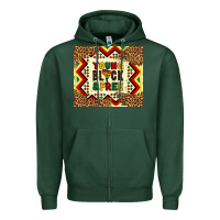 Sports Green young black and free Zipper Hoodie - Artiststas