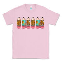 Bubblegum Pink western teacher pencils 16oz libbey glass Classic Tee - HRA Design Shop