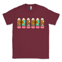 Burgundy western teacher pencils 16oz libbey glass Classic Tee - HRA Design Shop