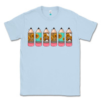 Dusty Blue western teacher pencils 16oz libbey glass Classic Tee - HRA Design Shop