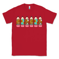 Red western teacher pencils 16oz libbey glass Classic Tee - HRA Design Shop
