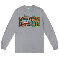Heather Grey faith Long Sleeve Tee - RacoonDesign
