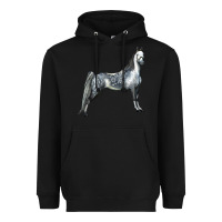 Black Tennessee Walking Horse Heavyweight Hoodie - LillyAllenDesigns