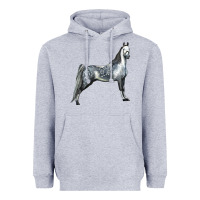 Heather Grey Tennessee Walking Horse Heavyweight Hoodie - LillyAllenDesigns