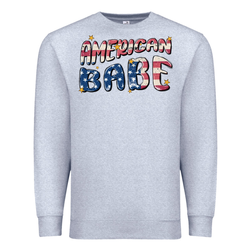 American Babe Premium Sweatshirt by MaliasSmallBusiness | Teevron