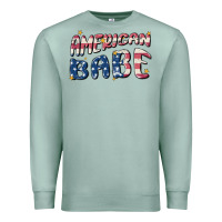 Seafoam American babe Premium Sweatshirt - MaliasSmallBusiness