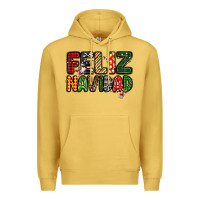 Antique Gold feliz navidad Premium Hoodie - MaliasSmallBusiness