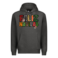 Charcoal Heather feliz navidad Premium Hoodie - MaliasSmallBusiness