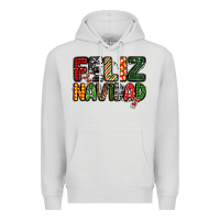Dove Grey feliz navidad Premium Hoodie - MaliasSmallBusiness