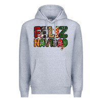 Heather Grey feliz navidad Premium Hoodie - MaliasSmallBusiness