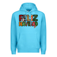 Ocean Blue feliz navidad Premium Hoodie - MaliasSmallBusiness