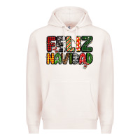 Pale Pink feliz navidad Premium Hoodie - MaliasSmallBusiness