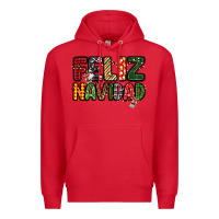 Red feliz navidad Premium Hoodie - MaliasSmallBusiness