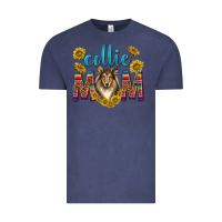 Vintage Denim western collie mom Vintage Tee - texasbilliewilder