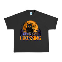 Pigment Black Black Cat Crossing Urban Heavy Tee - texasbilliewilder