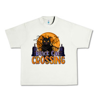 Pistachio Black Cat Crossing Urban Heavy Tee - texasbilliewilder