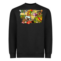 Black lunch lady coffee cups Heavyweight Sweatshirt - Zillion Design Studio