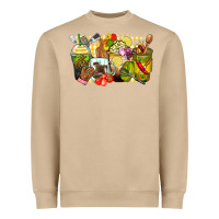 Lunch Lady Coffee Cups Heavyweight Sweatshirt | Teevron