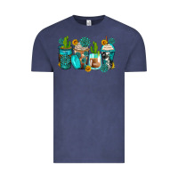 Vintage Denim gemstone coffee cups Vintage Tee - Zillion Design Studio