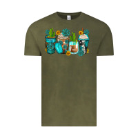 Vintage Olive gemstone coffee cups Vintage Tee - Zillion Design Studio