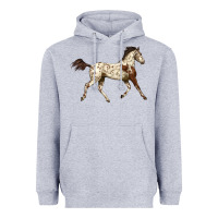Heather Grey Appaloosa Horse Heavyweight Hoodie - LillyAllenDesigns