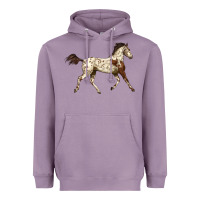 Lavender Appaloosa Horse Heavyweight Hoodie - LillyAllenDesigns