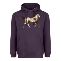 Plum Appaloosa Horse Heavyweight Hoodie - LillyAllenDesigns