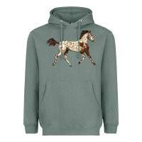 Sage Appaloosa Horse Heavyweight Hoodie - LillyAllenDesigns
