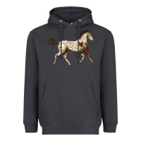 Smoke Appaloosa Horse Heavyweight Hoodie - LillyAllenDesigns