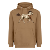 Toasted Coconut Appaloosa Horse Heavyweight Hoodie - LillyAllenDesigns