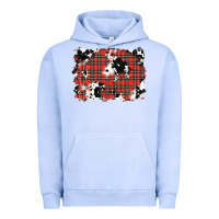Pigment Grape Ice Christmas Plaid Cowhide Pattern Background Urban Hoodie - RanaPortraitStore