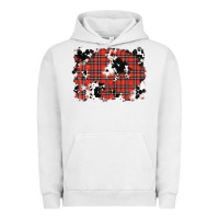 Pigment Lunar Rock Christmas Plaid Cowhide Pattern Background Urban Hoodie - RanaPortraitStore
